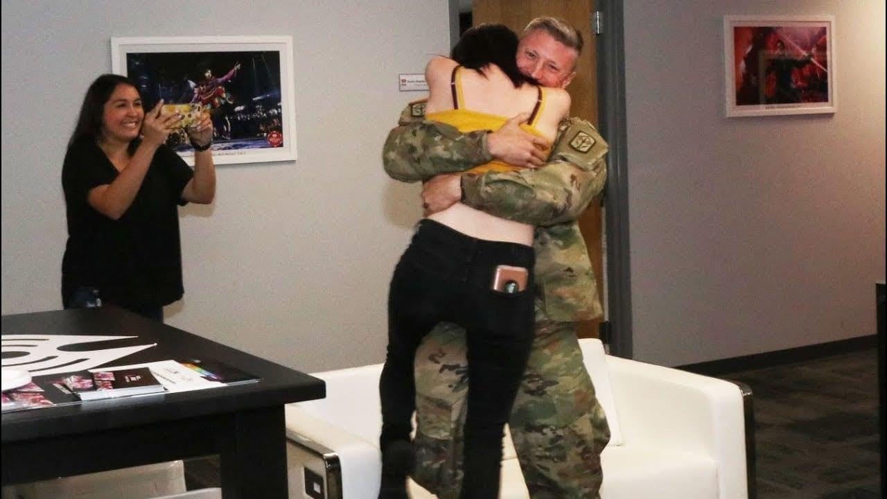 Military Homecoming: Palmer’s Fiance Surprises Her After Deployment