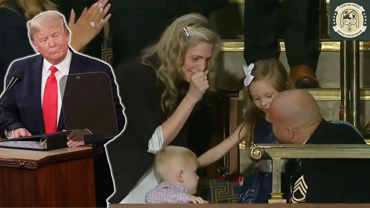 President Trump Surprises Military Family With Surprise Homecoming During State Of The Union